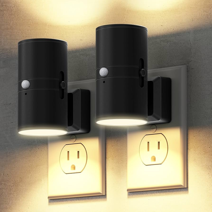 Briignite Motion Sensor Night Light,2 Pack Motion Activated Plug in Night Lights, 0-100LM Dimmabl... | Amazon (US)