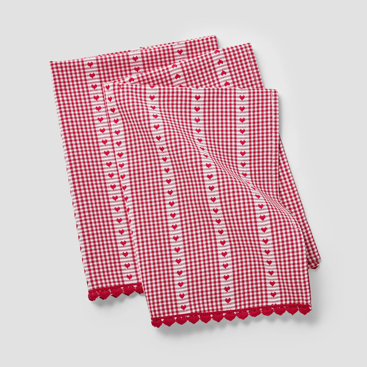 Sur La Table Valentine's Day Embroidered Towels, Set of 2 | Sur La Table