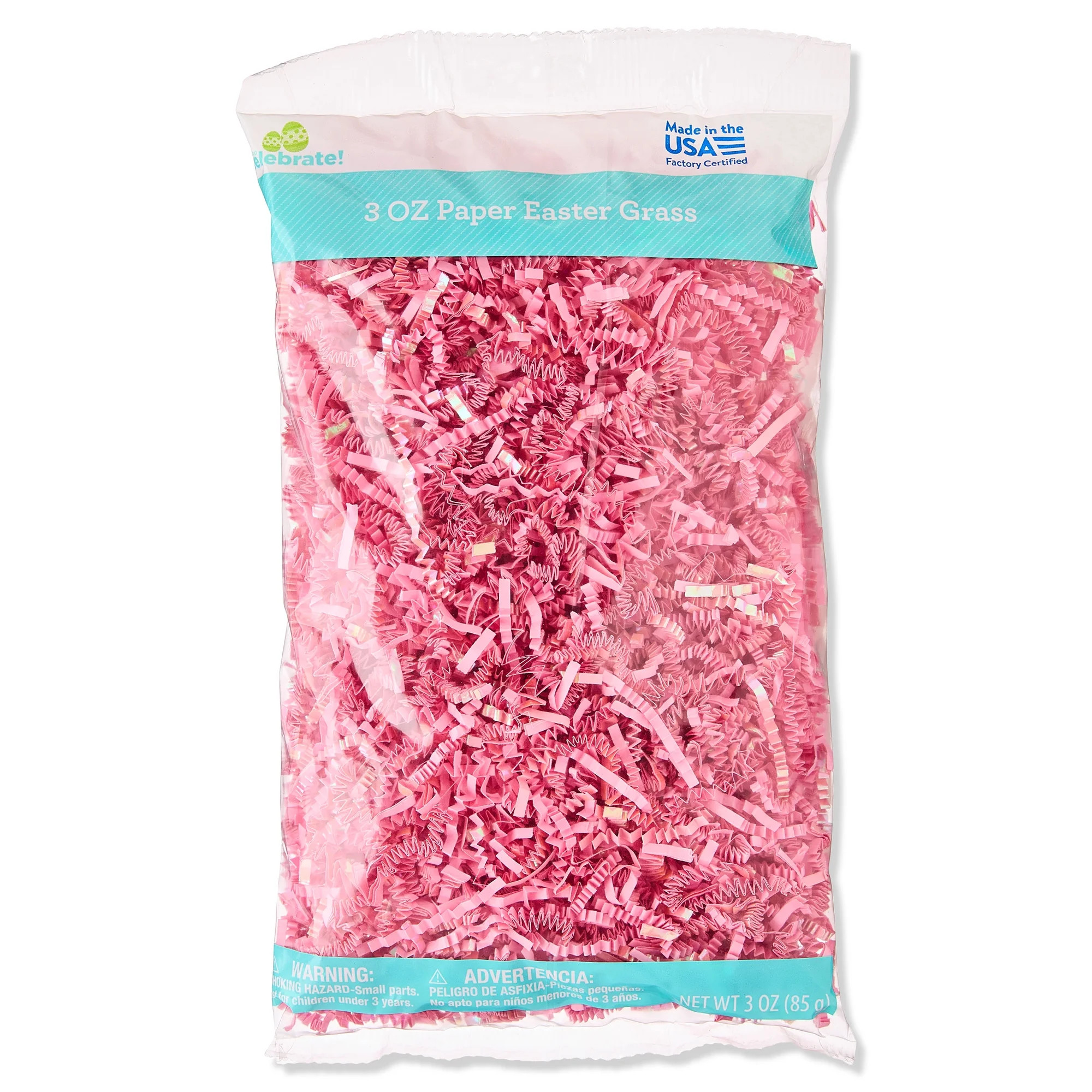 Paper Grass, Pink, 3 oz, Easter by Way To Celebrate | Walmart (US)
