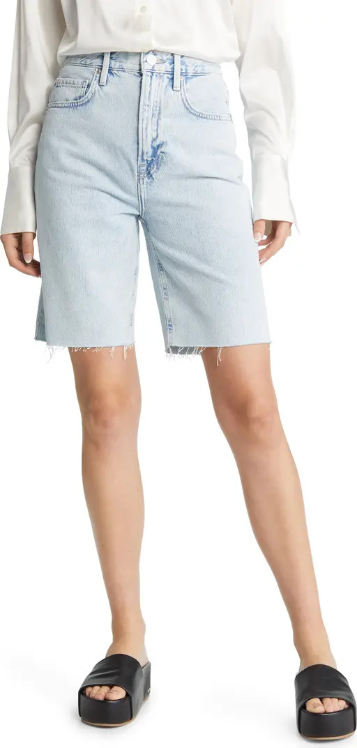 High Waist Denim Bermuda Shorts | Nordstrom