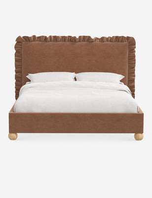 McPherson Platform Cal King Bed, Light Gray Linen Weave | Lulu and Georgia 