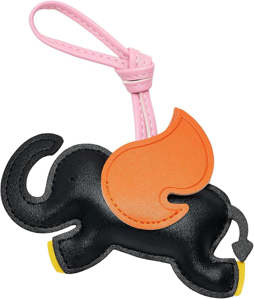 Elephant Purse Charms Women Cute Animal Keychain Leather Bag Charms for Handbags Tote Bag Accesso... | Amazon (US)