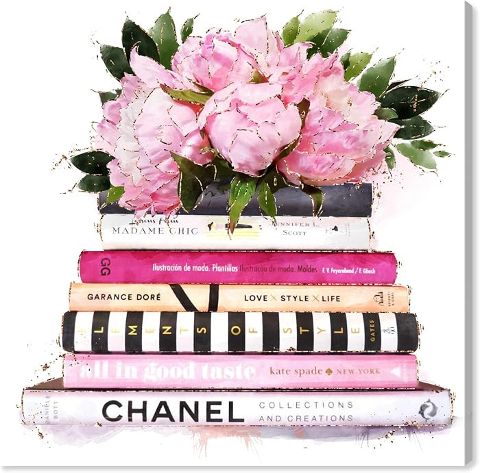 The Oliver Gal Artist Co. Fashion and Glam Wall Art Canvas Prints Girlboss Books Home Décor, 36"... | Amazon (US)