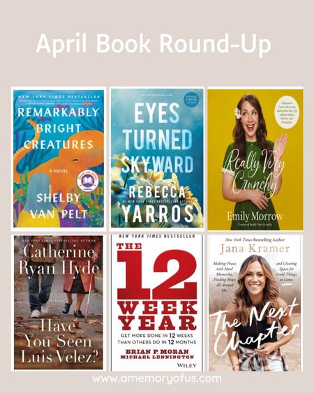 Sharing my thoughts on all the books I read during the month of April! My favorite book I read was remarkably bright creatures. Have you read it? I loved the point of view chapters from the octopus character. What is your favorite book you read last month?

Some of these would make great gifts! If you are looking for a Mother’s Day gift for your mom, consider Have You Seen Luis Velez. 

If you are interested in learning more about a low tox lifestyle, consider snagging a copy of Really Very Crunchy.

#LTKHome #LTKGiftGuide #LTKFindsUnder50