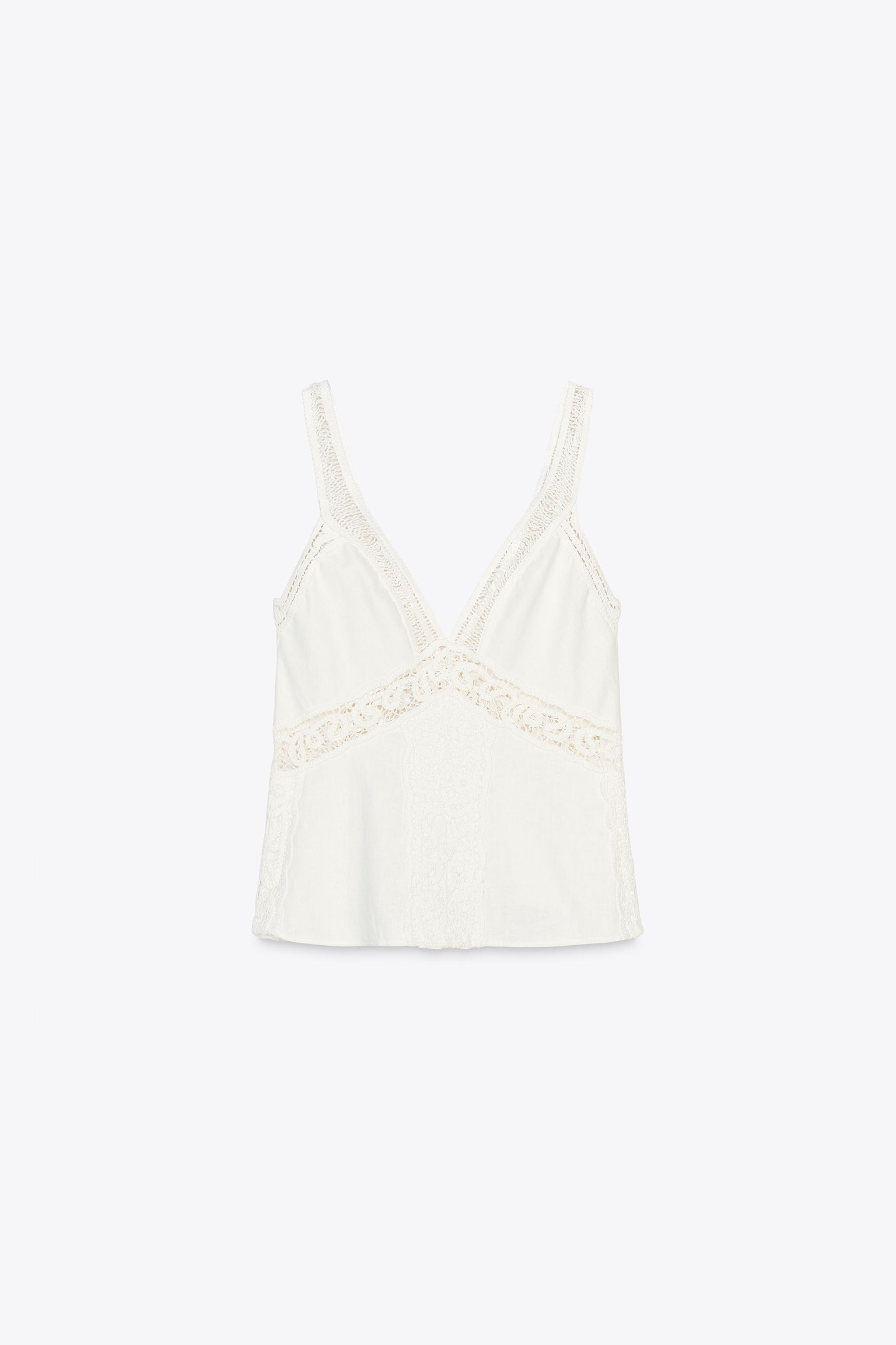 ZW COLLECTION LACE TOP | Zara US