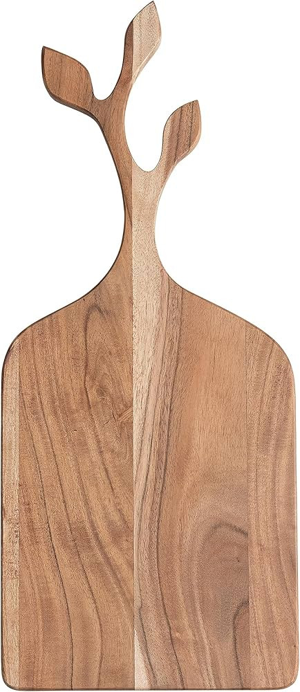 Creative Co-Op Large Acacia Wood Slicer Branch Shape Design Handle, Natural Cheese and Cutting Bo... | Amazon (US)