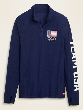 Breathe ON Team USA 1/4-Zip Performance Top for Men | Old Navy (US)