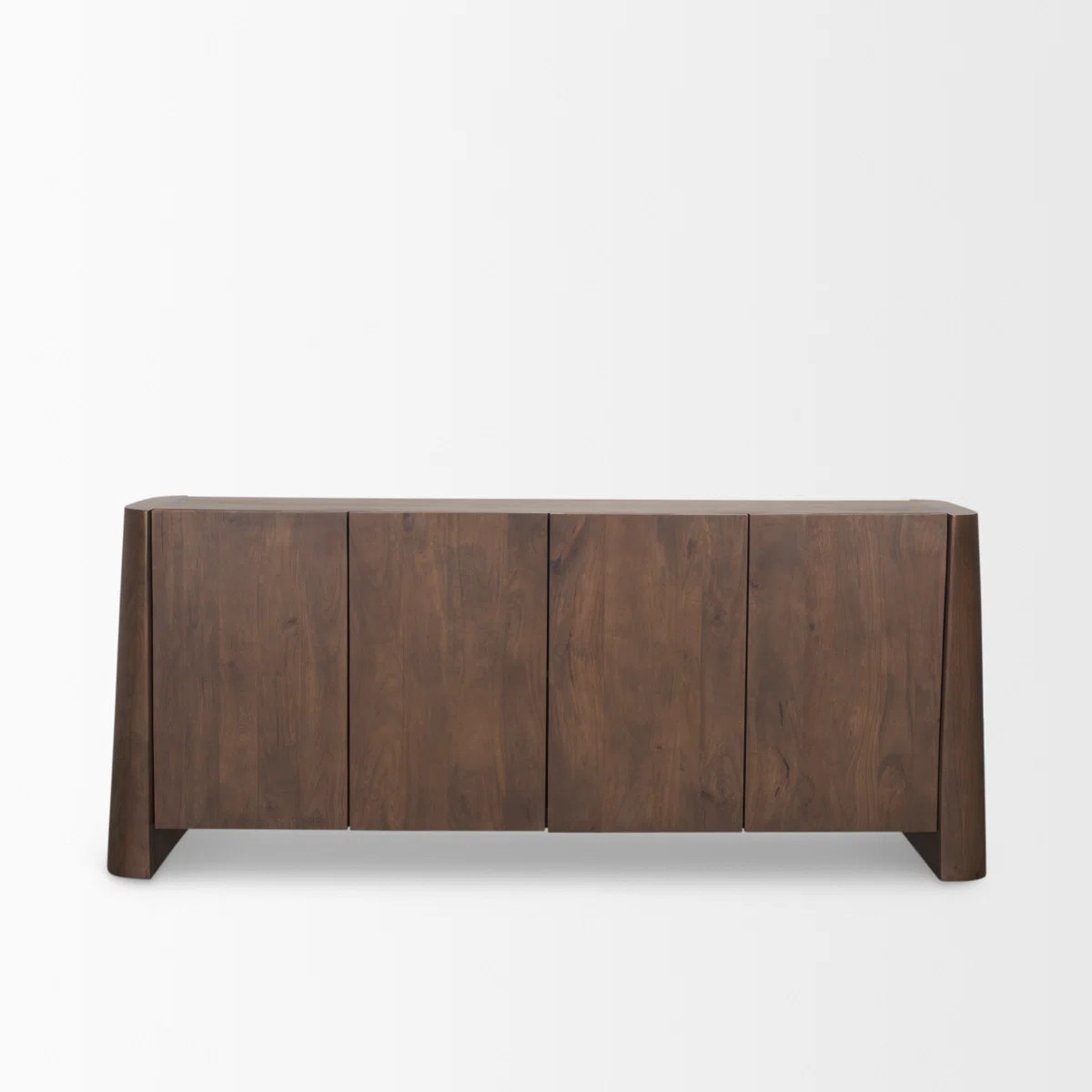 Juljan Brown Wood 4-Door Sideboard | Wayfair North America