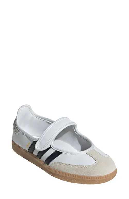 adidas Samba Jane Sneaker in White/Alumina/Black at Nordstrom, Size 9.5 | Nordstrom
