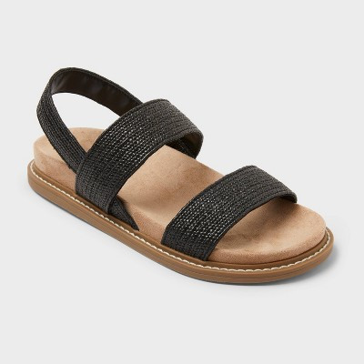 Women’s Ada Sandals with Memory Foam Insole - Universal Thread™ Black 6.5 | Target