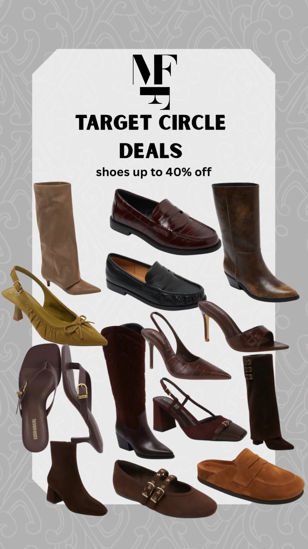 Último día de target circle deals en ropa. Accesorios y zapatos!! Aprovechen hasta 40% de descuento