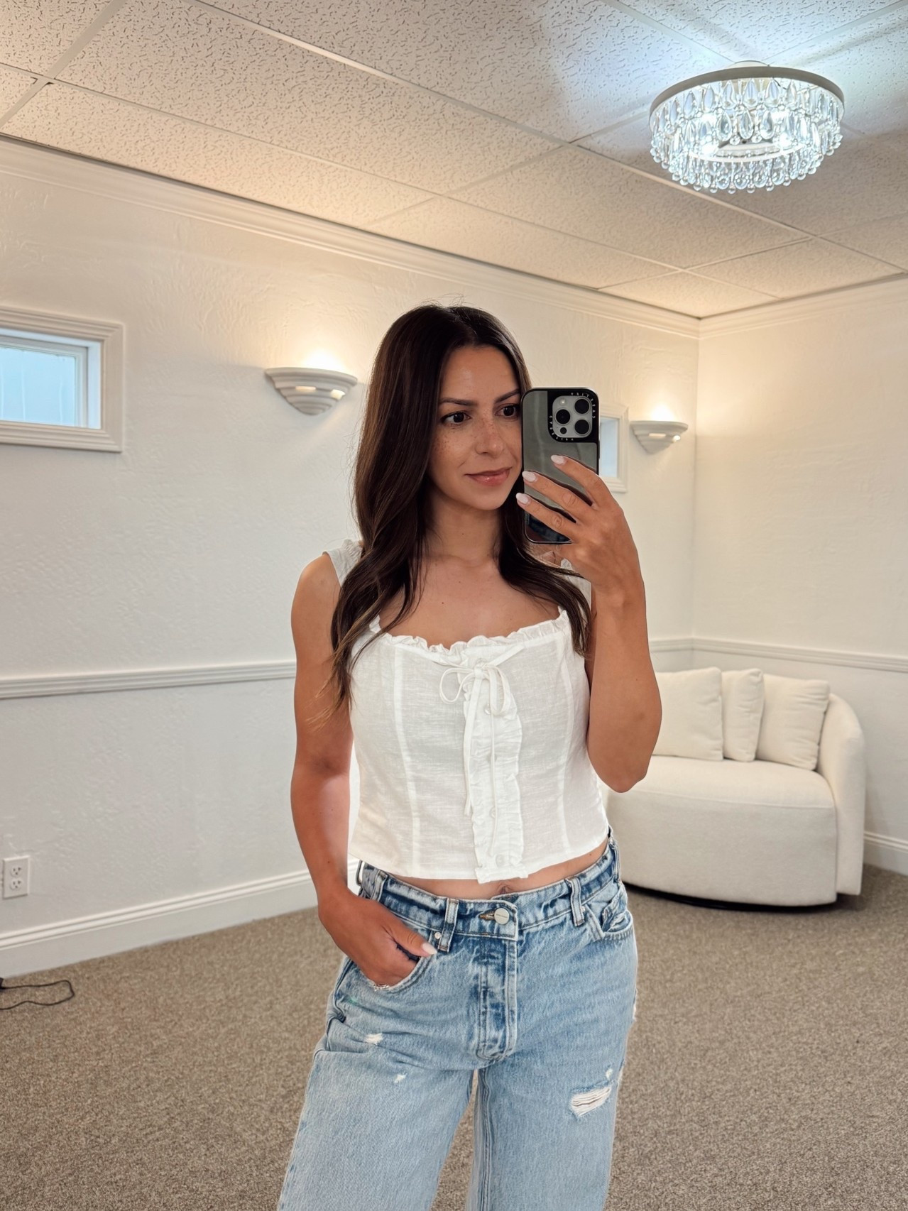 Summer outfit

@Revolve white tank top- small
@Anine Bing jeans- 26

Summer tops, petite, white top, summer outfit

#LTKSeasonal #LTKPetite #LTKootd