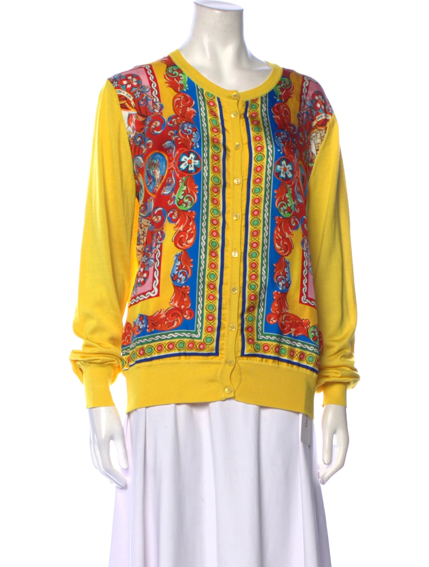 Silk Printed Sweater | The RealReal