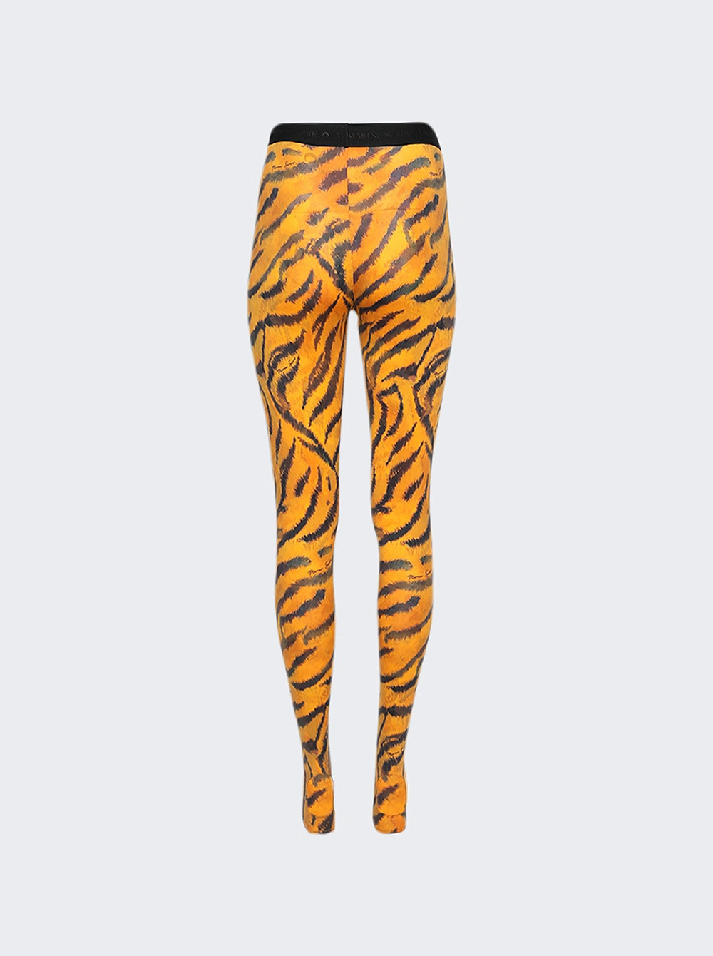 Tiger Printed Jersey Leggings Medium Orange | The Webster
