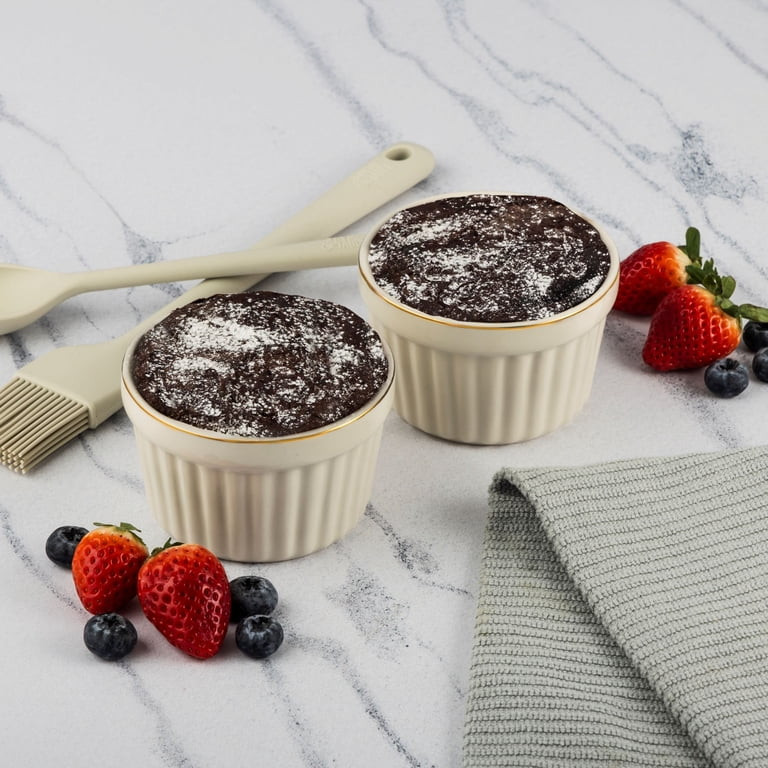 Thyme & Table 2-Piece Ramekin Set - White Ribbed | Walmart (US)
