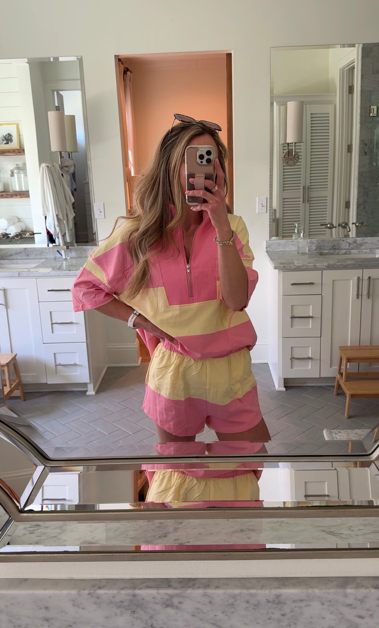 Just got this matching set in for spring / summer and I now want every color option 😍 it’s a fp look a like for a fraction of the price !! wearing size xs and it fits perfectly (118 lbs and 5’6) - perfect mom ootd for running errands, school pick up, traveling, vacation, lounging, etc! 

#LTKmomlife #LTKdayinmylife #LTKootd