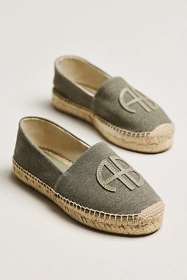 Anine Bing Paloma Embossed Logo Espadrilles | Anthropologie (US)