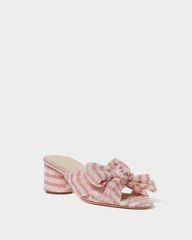 Emilia Pink Gingham Bow Heel | Loeffler Randall