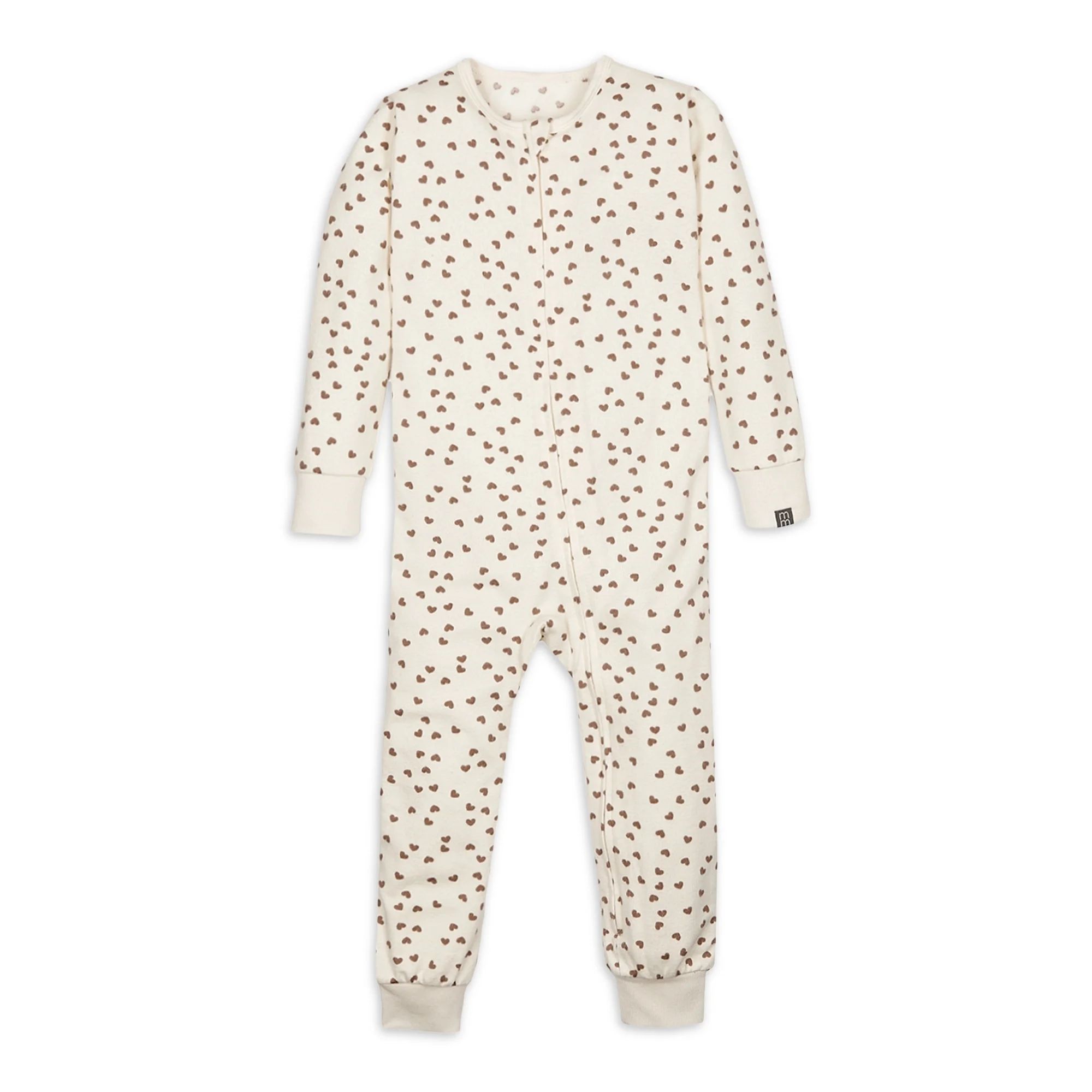 Modern Moments by Gerber Baby and Toddler Unisex Valentine's Day One-Piece Pajama, Sizes 12M-5T | Walmart (US)