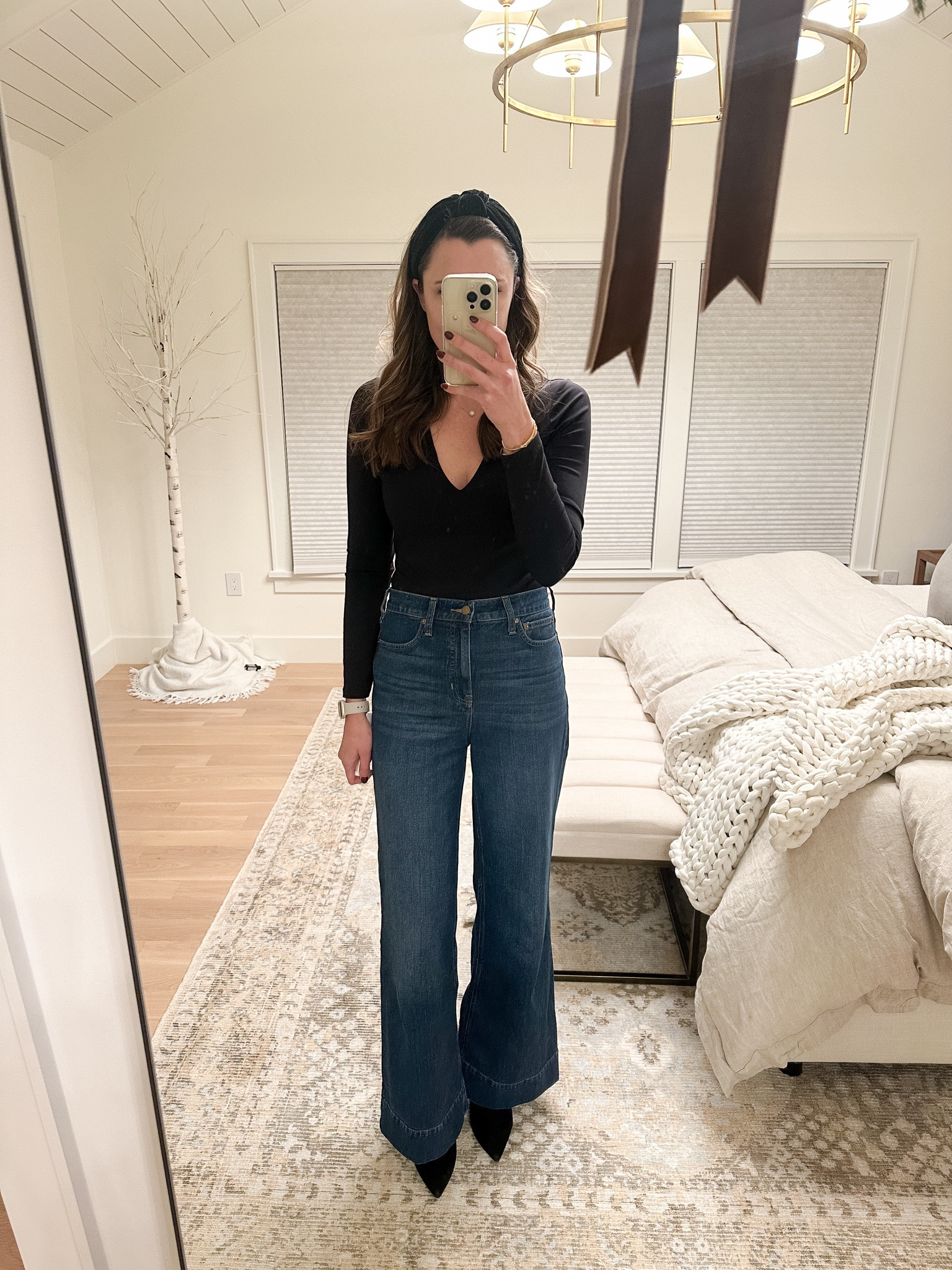 Wide leg jeans from J.Crew. These run true to size and on the long side.

#LTKstyletip #LTKsalealert