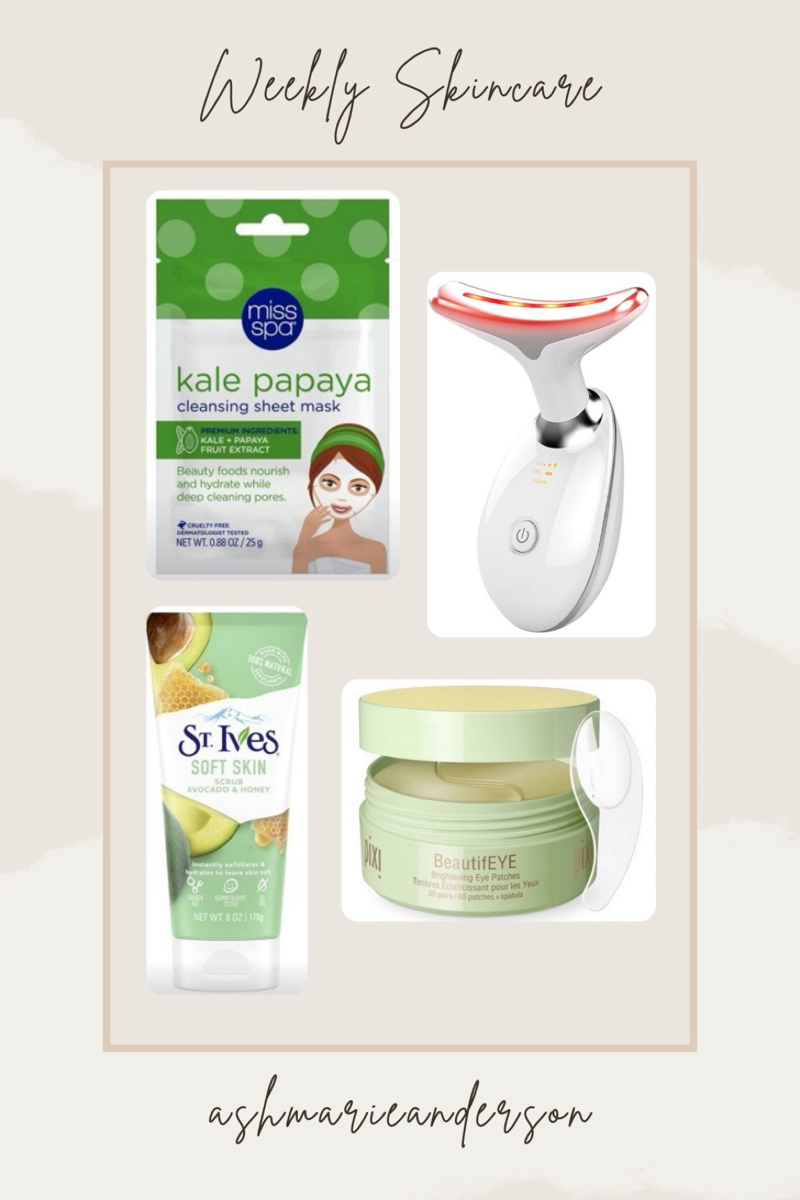 Weekly skincare routine

#LTKBeauty #LTKFindsUnder50