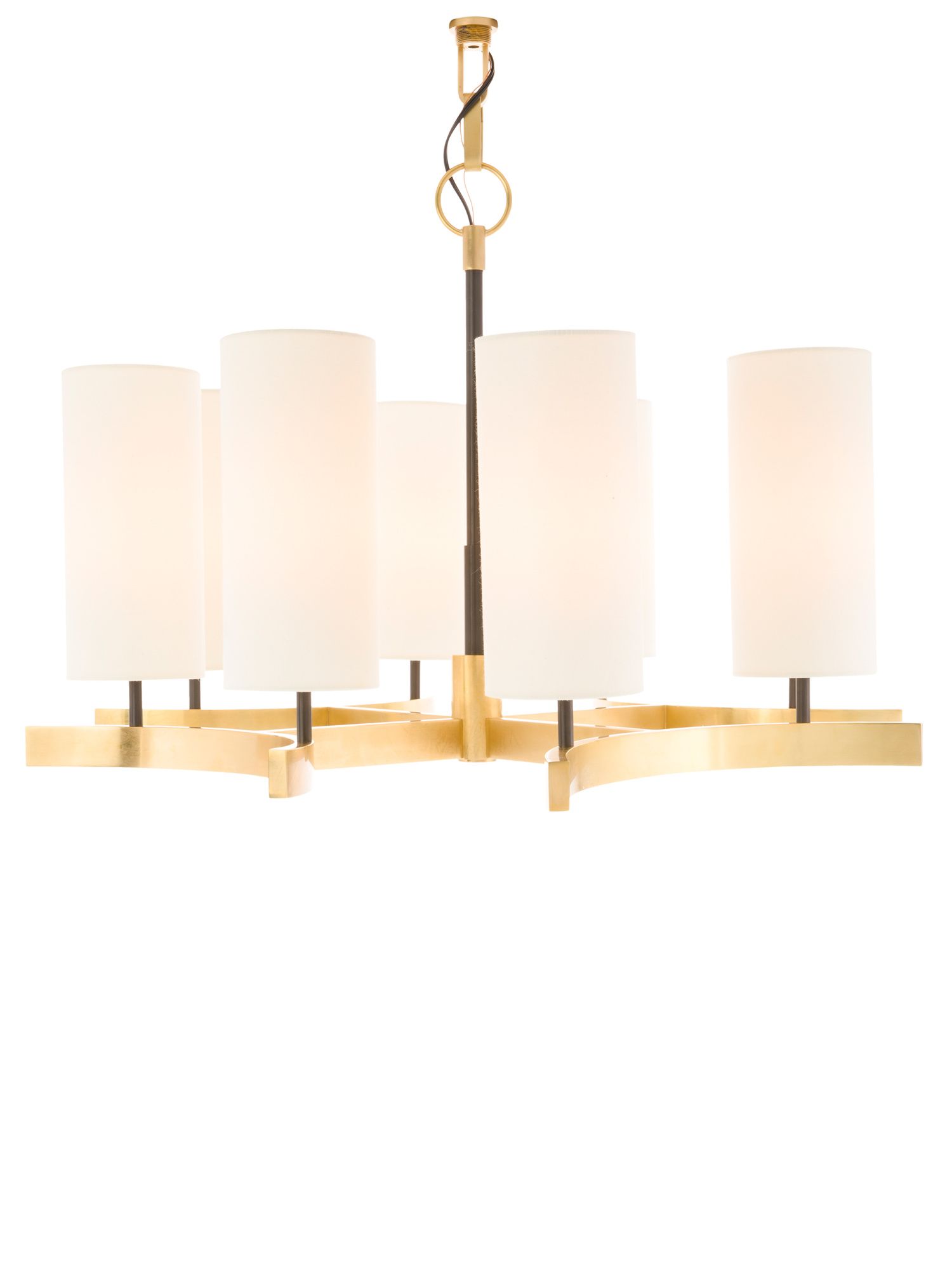 20x27 Aimee Chandelier With Linen Shades | TJ Maxx