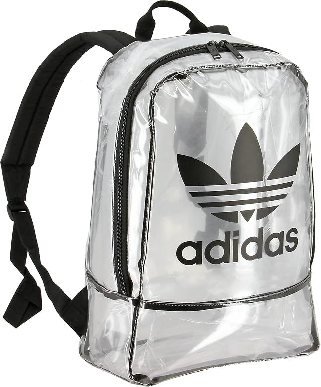adidas TPU Backpack for School, Stadium and Concerts, Black/Clear, One Size | Amazon (US)