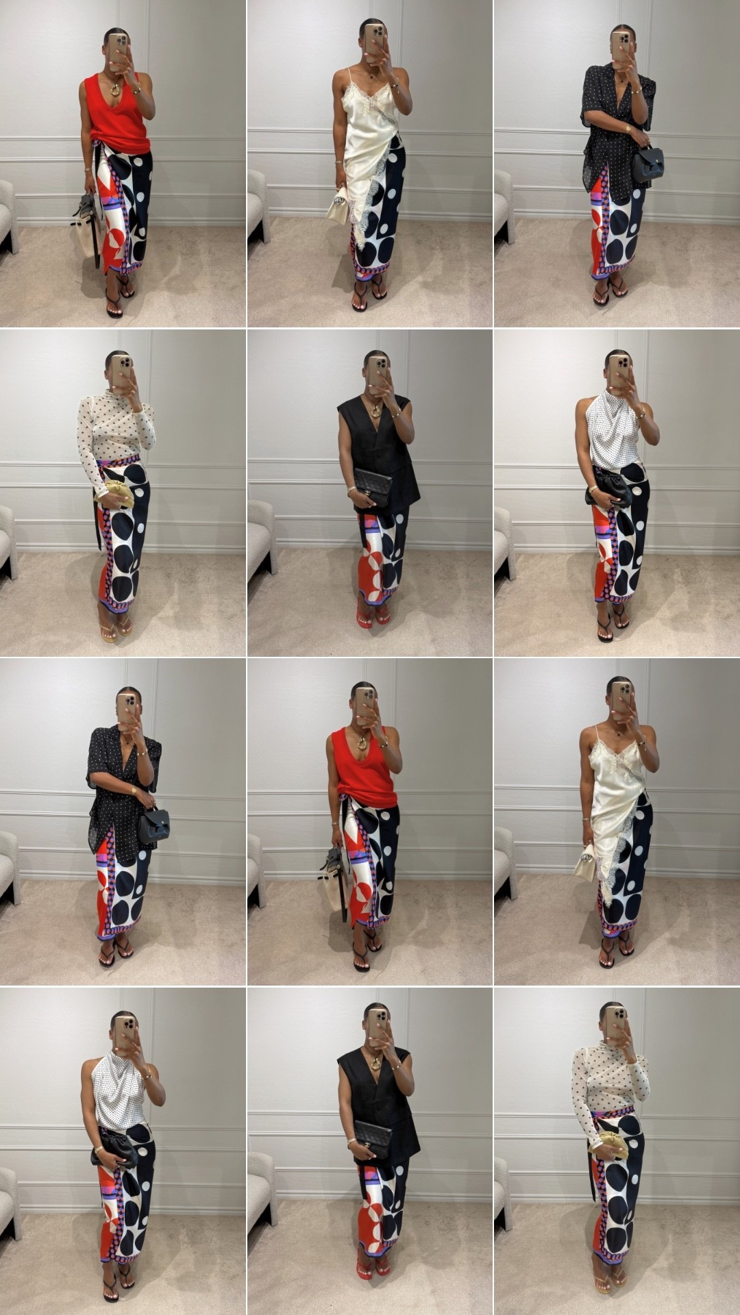 1 silk skirt, 6 looks.

#LTKootd