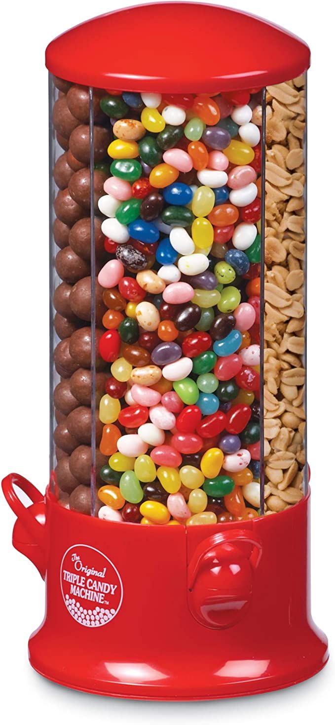 Handy Gourmet The Original Triple Candy Machine - Fun Candy & Nut Dispenser - New & Improved (Red... | Amazon (US)