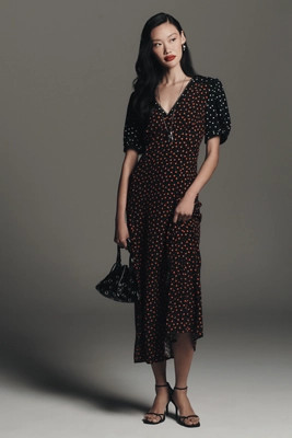 Maeve V-Neck A-Line Maxi Dress | Anthropologie (US)