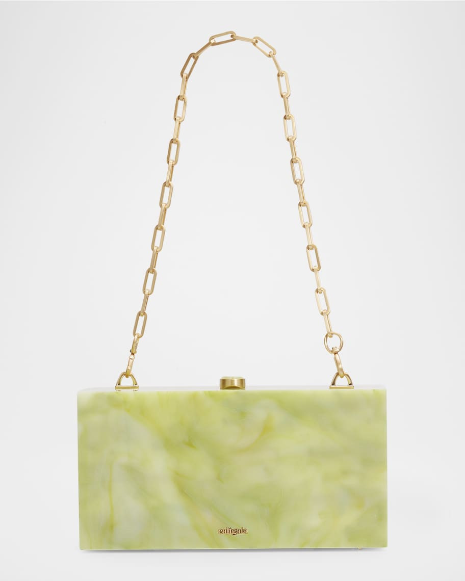 Cult Gaia The Backgammon Acrylic Board Game Clutch Bag | Neiman Marcus