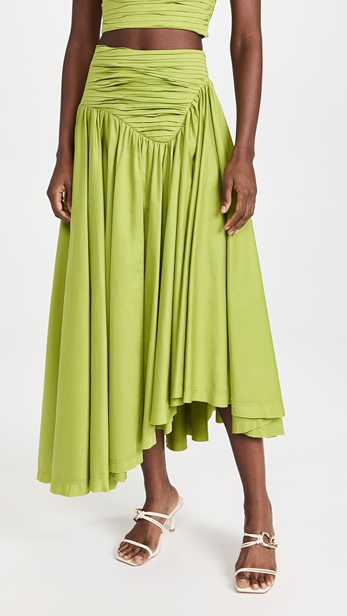 Aje Jolie Asymmetric Midi Skirt | SHOPBOP | Shopbop