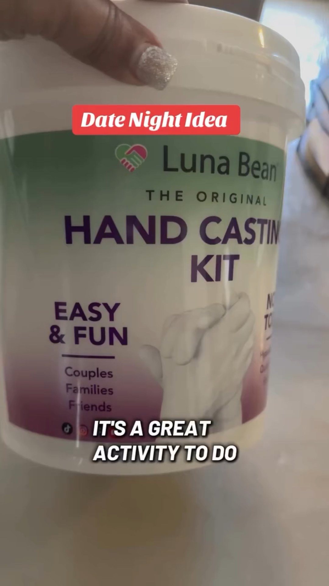 This DIY hand casting kit was the perfect date. 
If you’re looking for meaningful things to do with your partner this is it.🫶🏾
Whether it’s for an anniversary, birthday, or just because...
Create something that lasts forever.💫
#valentinesdayactivities #datenightathome #anniversaryideasa
#memoriesareforever #datenightideas

#LTKSeasonal #LTKHome