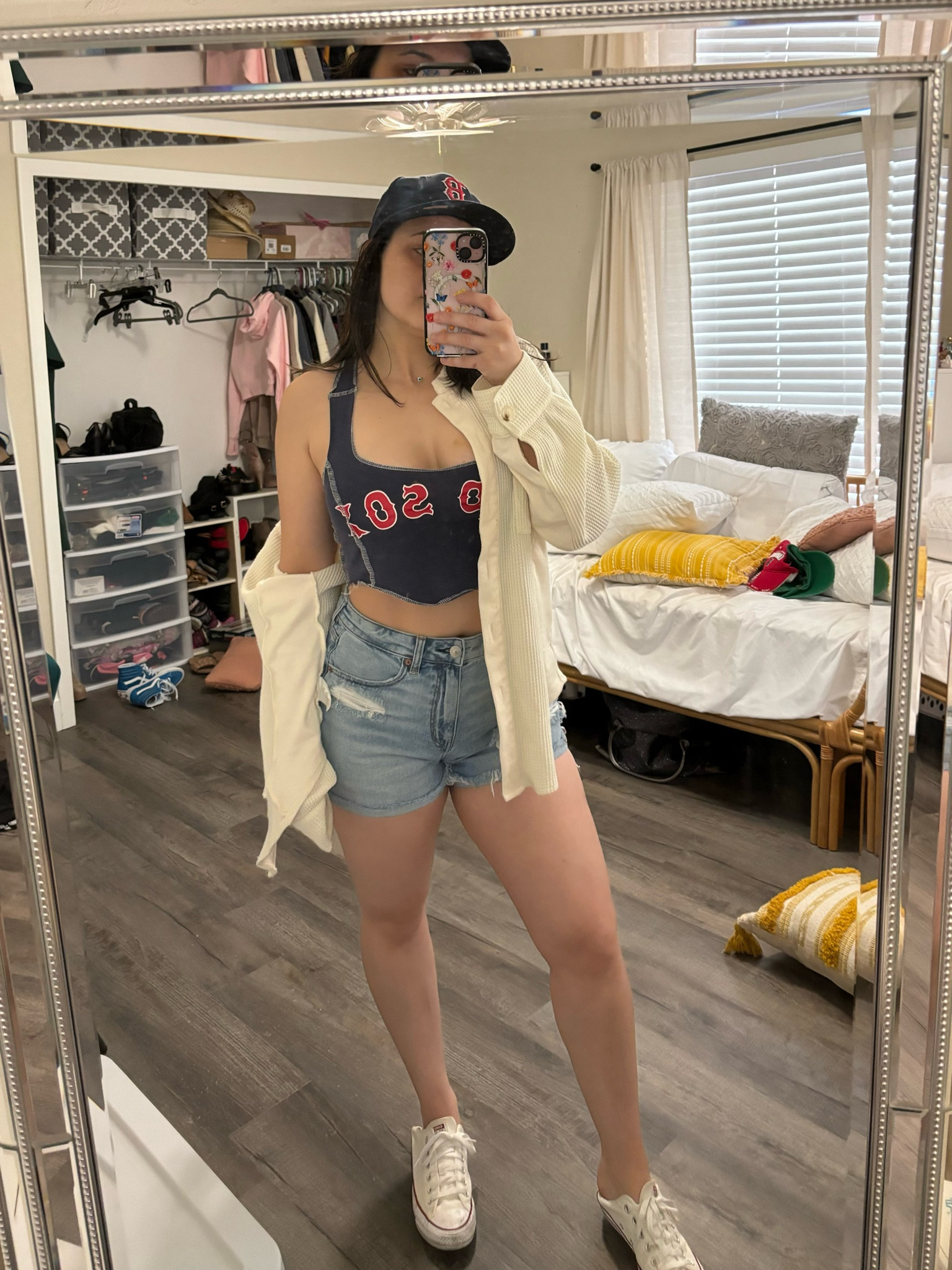 I go to baseball games for the cute outfits♥️⚾️
•
I bought this top at a flea market in Boston and can’t find the maker of it  

#LTKfindsunder50 #LTKU #LTKSpringSale