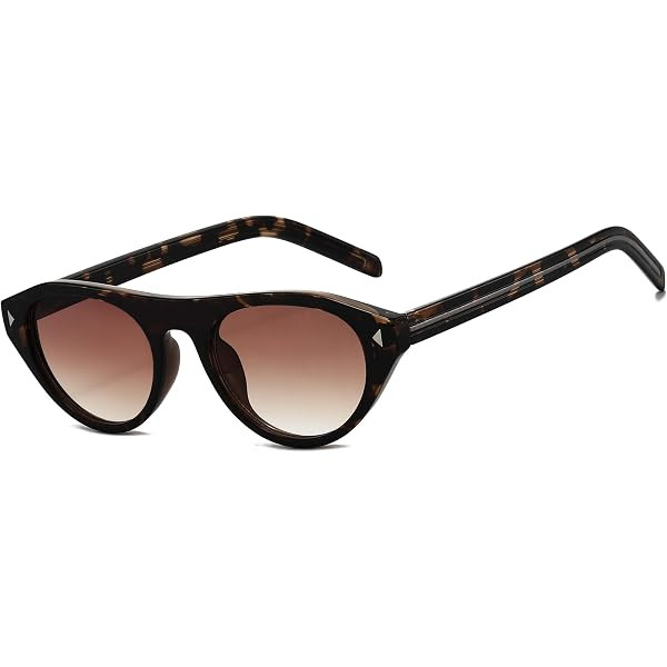 Retro Small Oval Sunglasses for Women Men 2026 Trendy Chic Cat Eye Narrow Sun Glasses Vacation Ou... | Amazon (US)