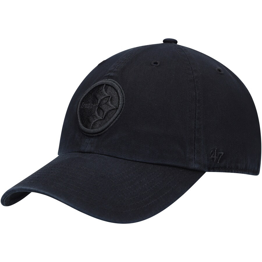 Pittsburgh Steelers '47 Team Tonal Clean Up Adjustable Hat - Black | Fanatics
