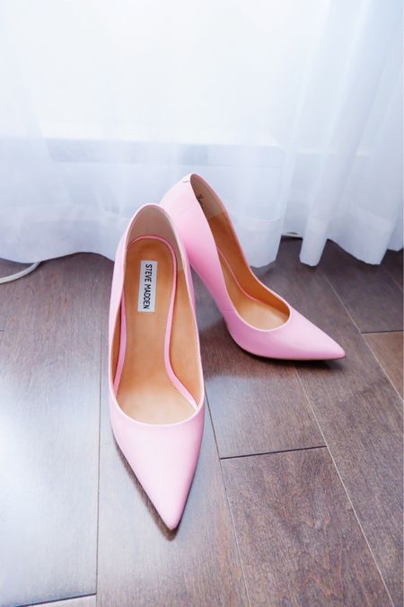 49.99$ Pink heels from Steve Madden 

#LTKstyletip #LTKwedding #LTKSeasonal