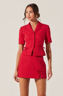 Sophie Bow Embellished Blazer | ASTR The Label (US)