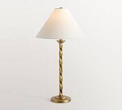 Harper Twisted Metal Table Lamp (24") | Pottery Barn (US)