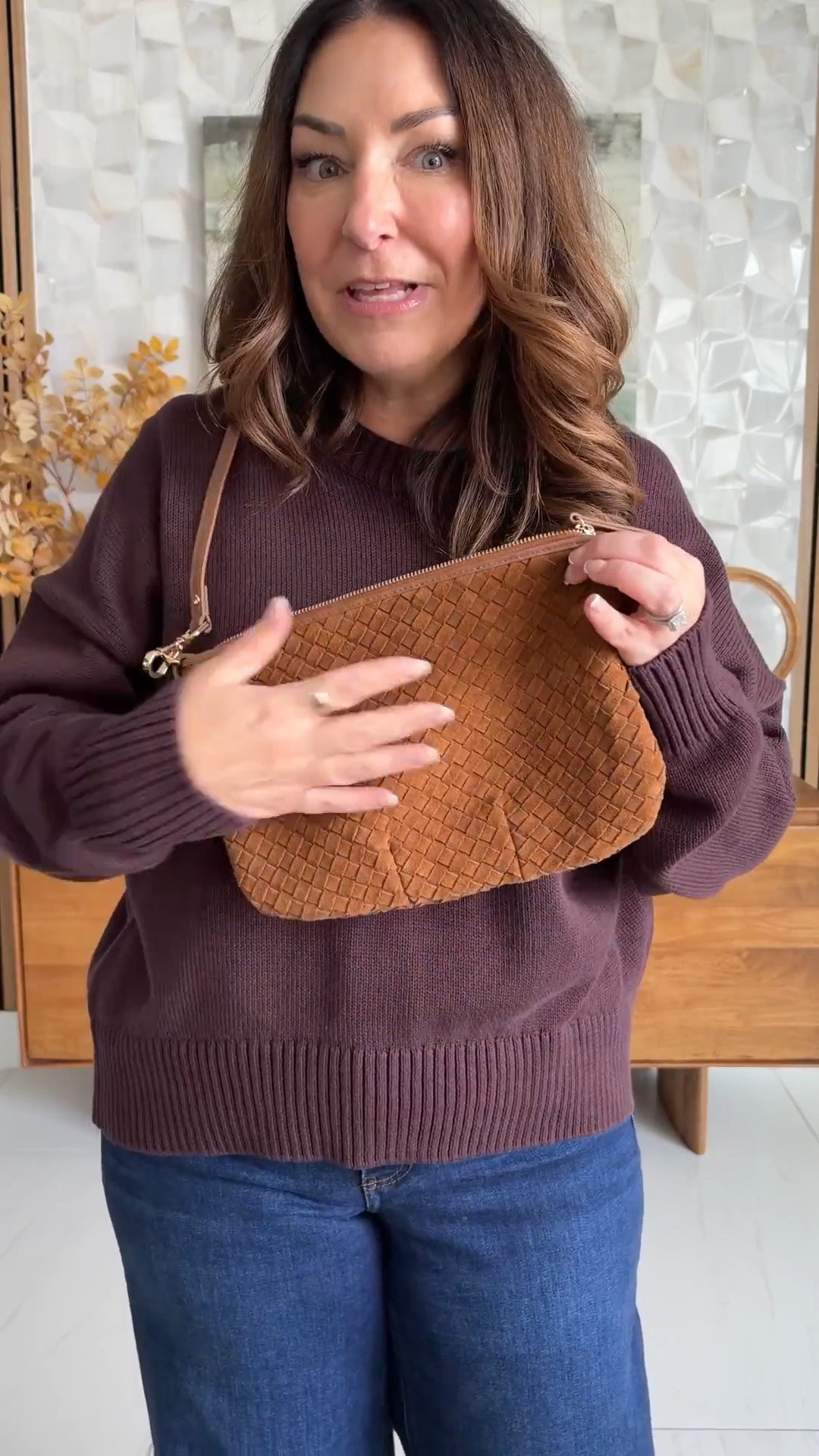 Dressed in head to toe Quince for the perfect everyday fall look! Wearing sweater tts, L and jeans, 31 

 #LTKSeasonal #LTKOver40 #LTKMidsize