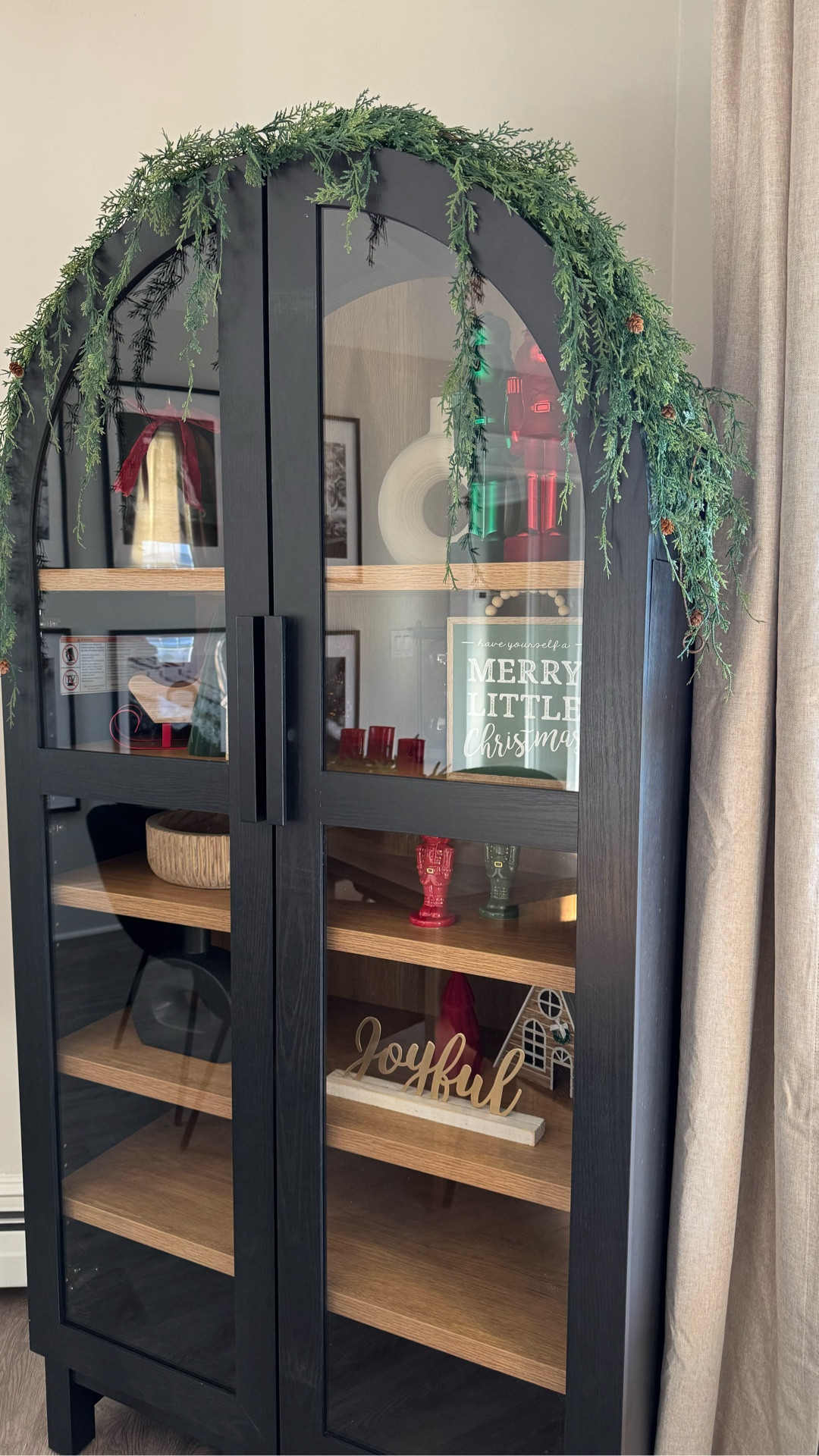 Our dining area had been missing this beautiful arched cabinet! I am obsessed! Great quality 🥰❤️🔗

#LTKHome #LTKmomlife #LTKHoliday