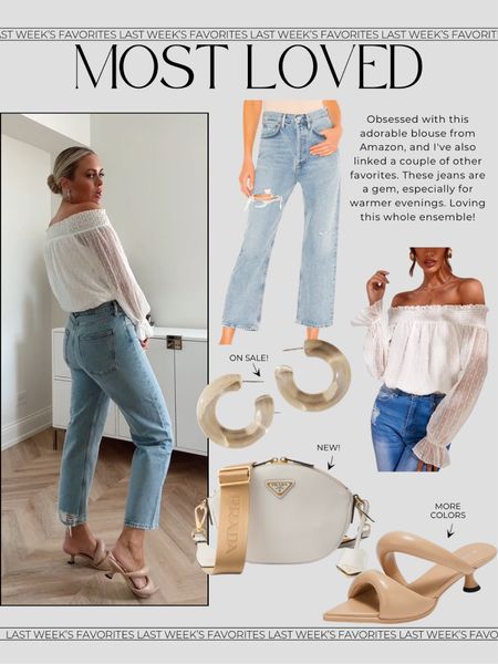 Best seller cropped jeans! So happy to find this version - loving them for warmer nights!🤍 Amazon blouse is adorable! Linked a few other faves as well!

All TTS. 

Summer outfit. Blouse. Jeans. Summer style. Outfit ideas. 

#LTKStyleTip #LTKSaleAlert #LTKSeasonal