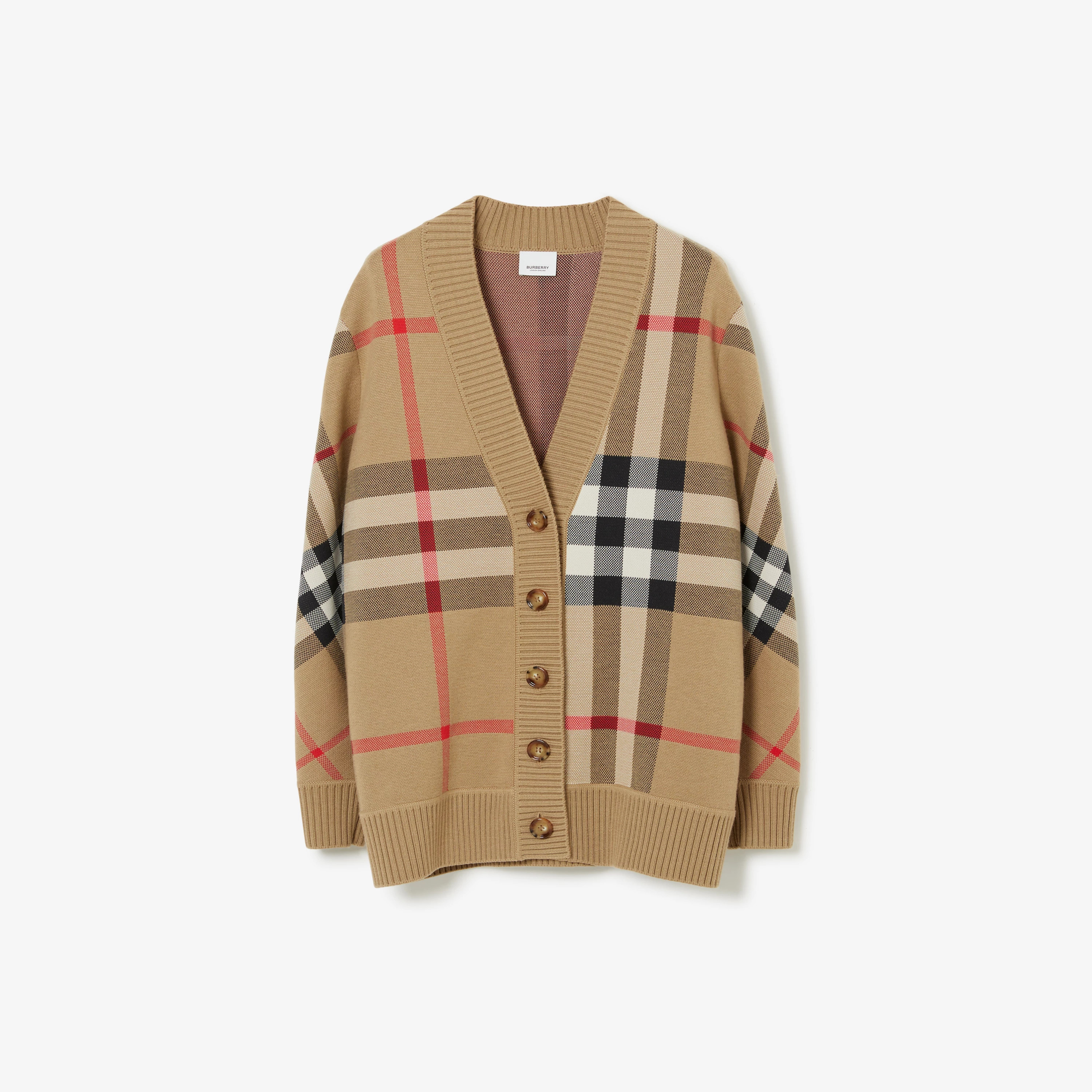 Check Wool Blend Cardigan | Burberry (US)