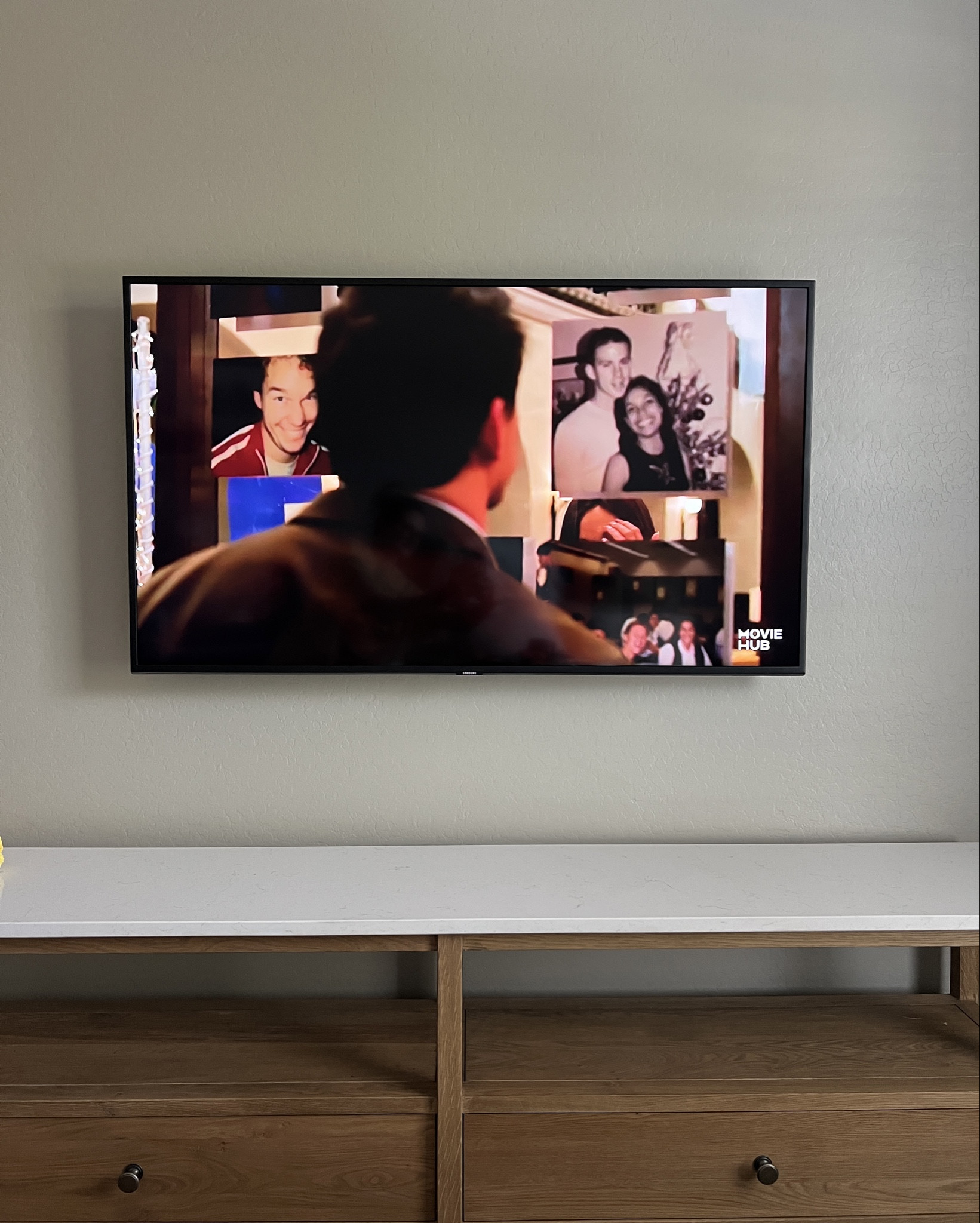 Wire management for mounted TVs 😍 swipe to see the before. 

#LTKFamily #LTKHome #LTKFindsUnder100