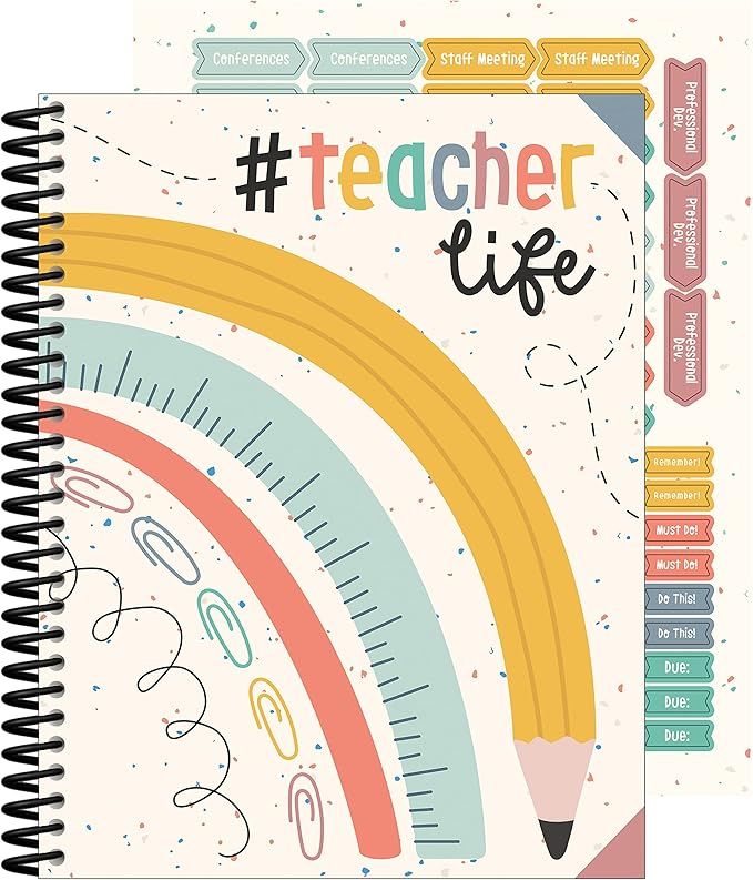 Carson Dellosa We Belong Together Teacher Planner, 8" x 11" Undated Daily, Weekly Planner, & Mont... | Amazon (US)