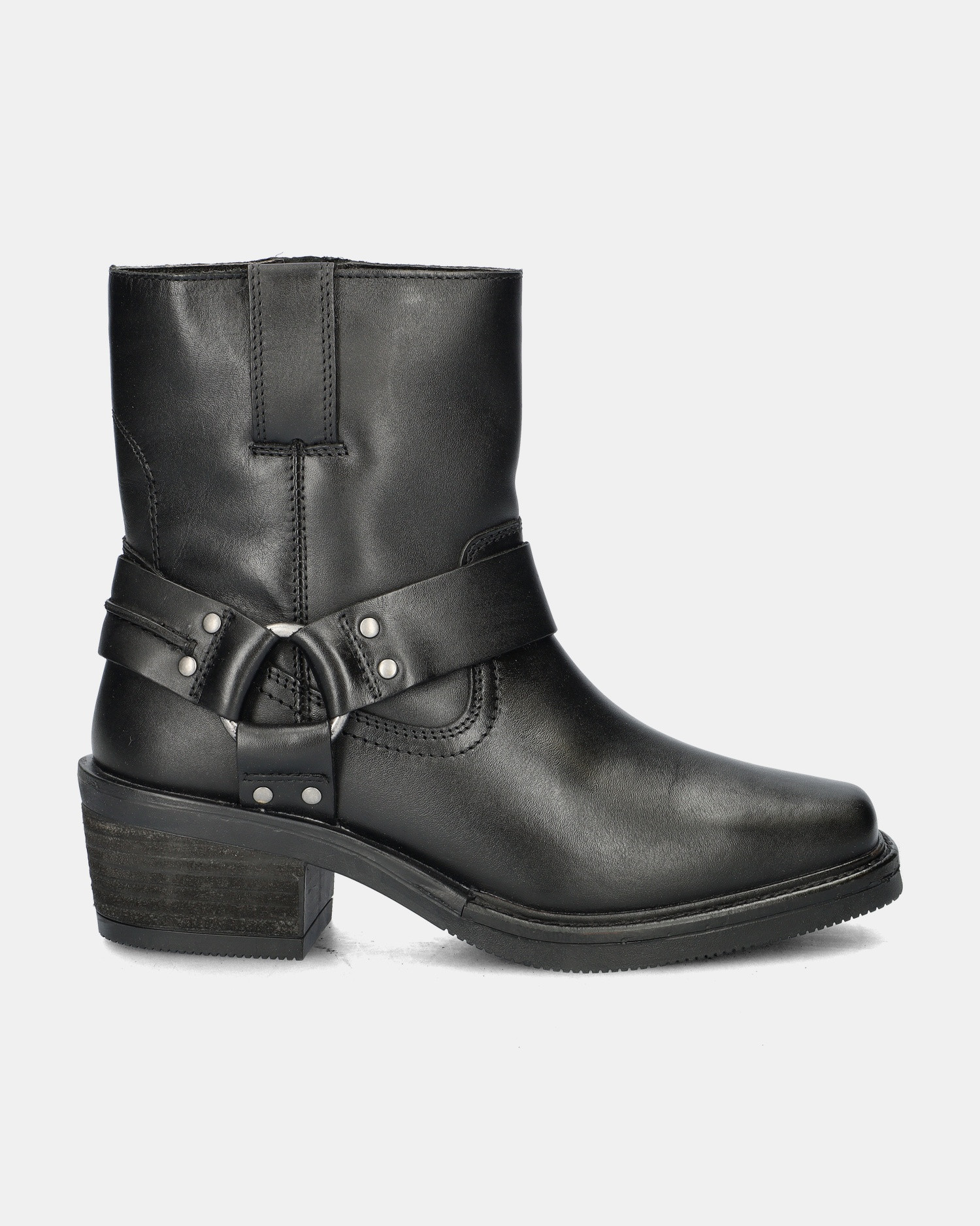 Nelson - Bikerboots voor dames - Zwart | Nelson Schoenen NL