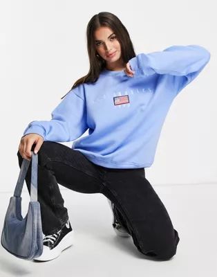Daisy Street relaxed sweatshirt with vintage los angeles embroidery | ASOS (Global)