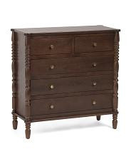 32x14x32 5 drawer spindle dresser | TJ Maxx