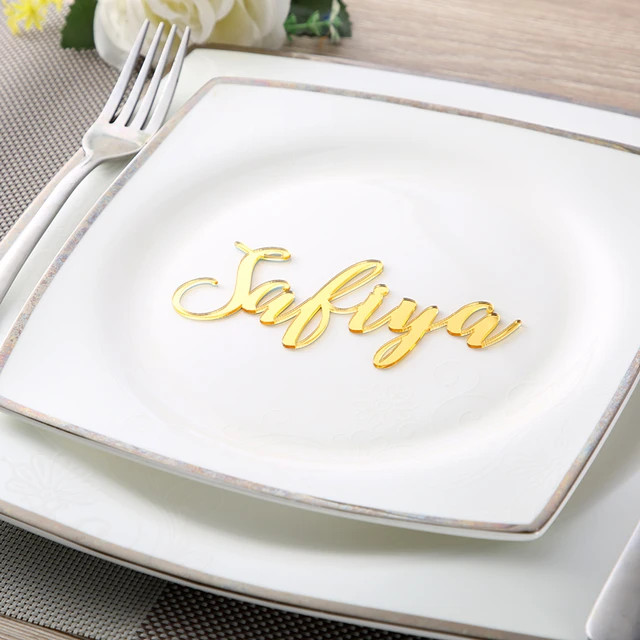Custom Wedding Place Cards Personalized Names Place name settings Guest name tags party decoratio... | AliExpress (US)