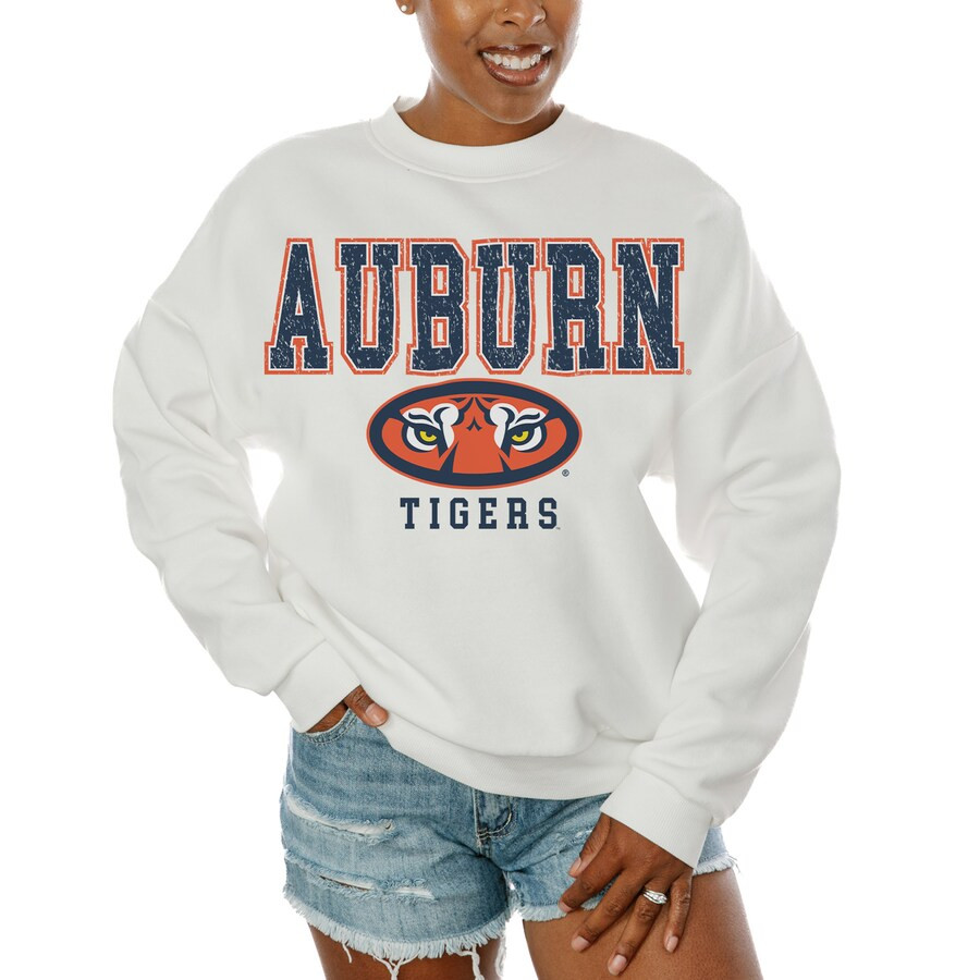 Auburn Tigers Gameday Couture Women's Freestyle Fleece Pullover Sweatshirt - White | Fanatics